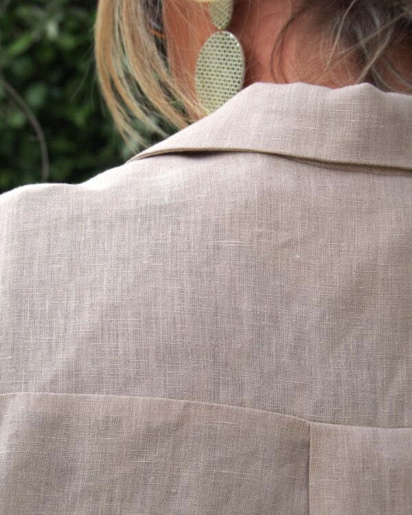Chemisier Neïla - Couleur Sable - Lin 100%