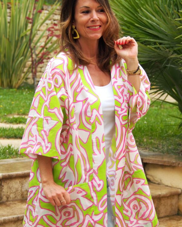 kimono coton léger d'été