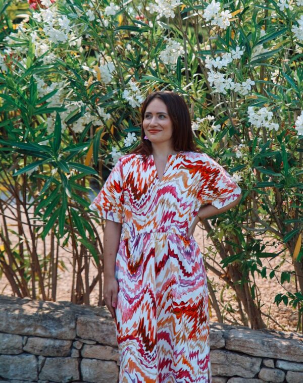 robe longue vue de face mais pas le bas