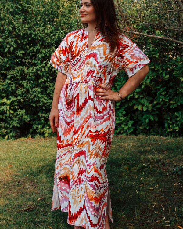 Robe longue Lydia vue de face