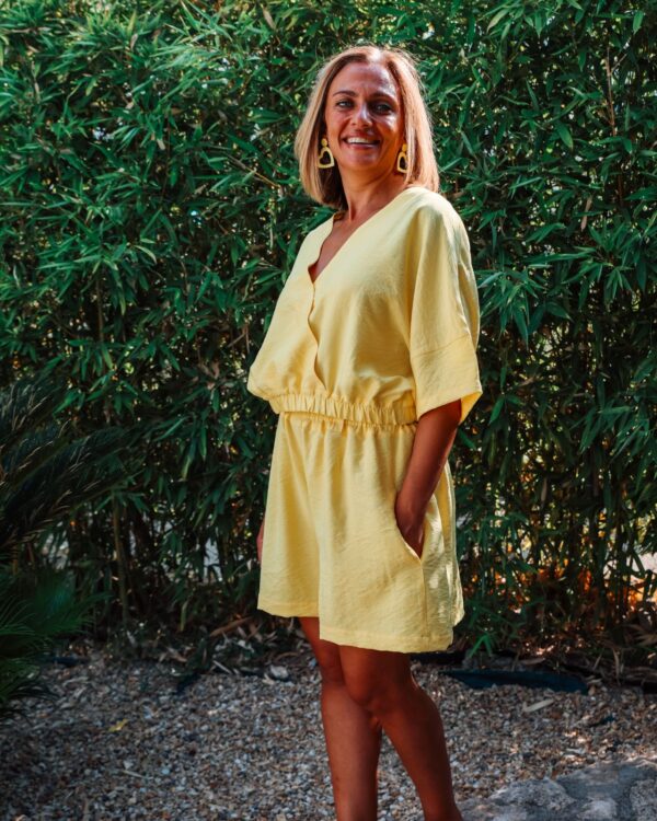 short mimi jaune pep's vue de face