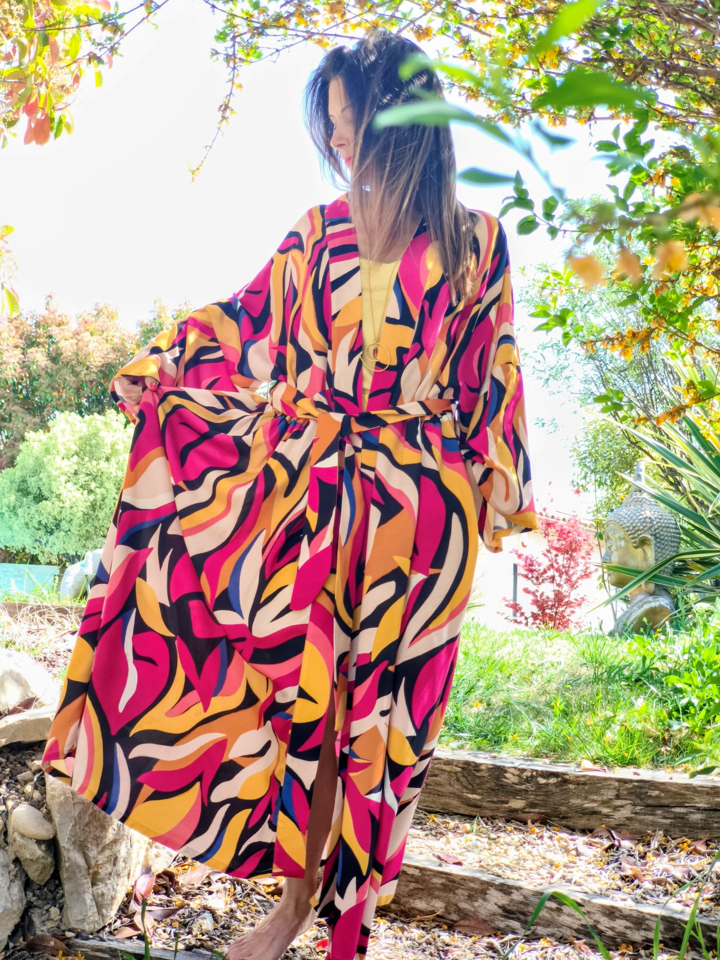 kimono robe fluide