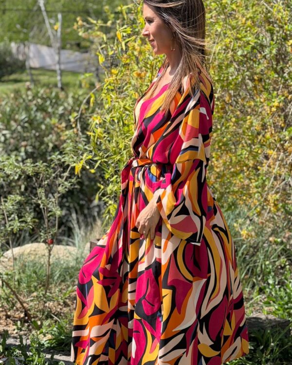 kimono alma long multicolor