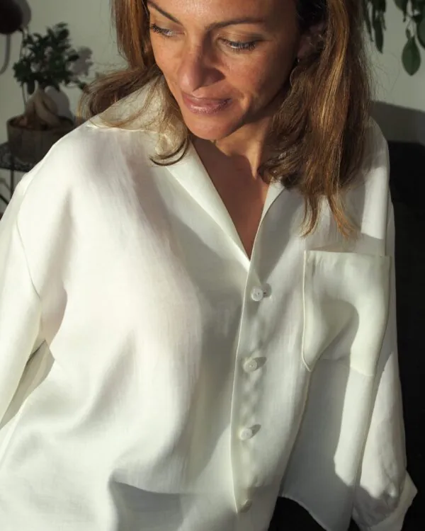 Chemisier Blanc cassé