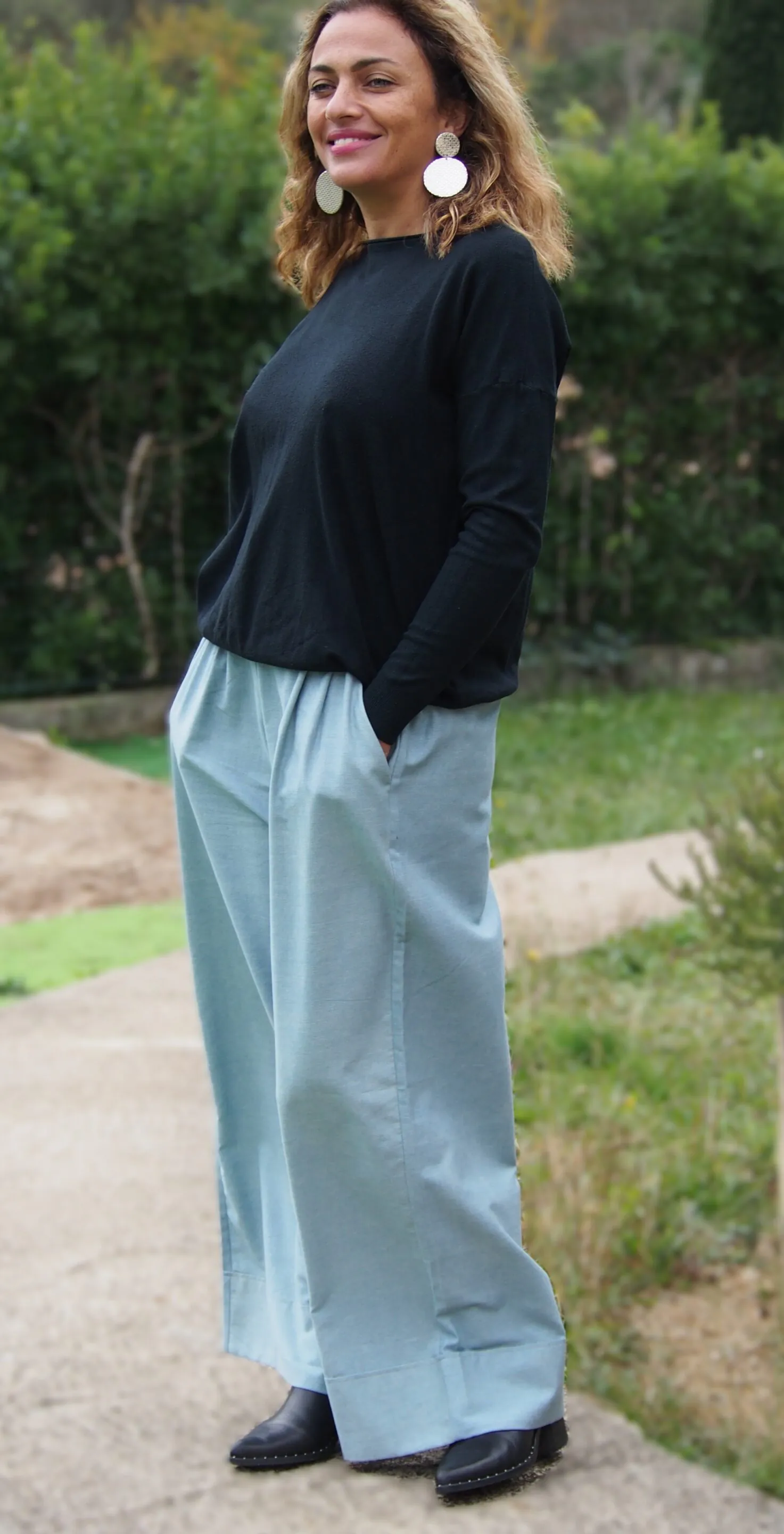 Pantalon Oumie - Bleu délavé