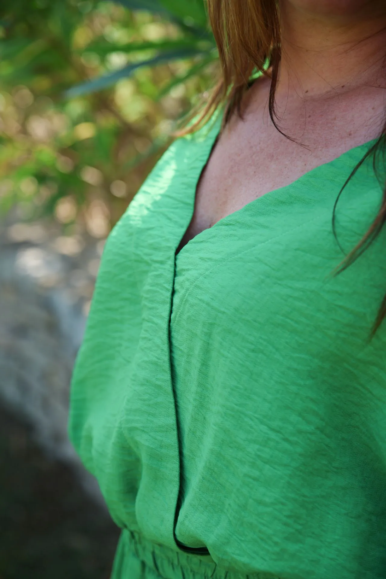 zoom haut vert de face