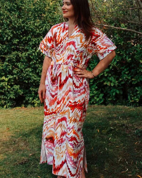 Robe longue Lydia vue de face