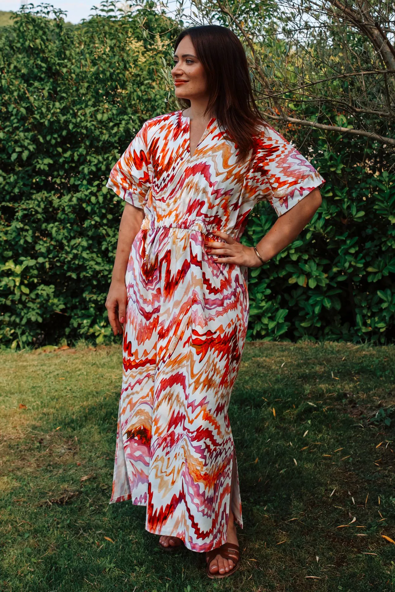 Robe longue Lydia vue de face