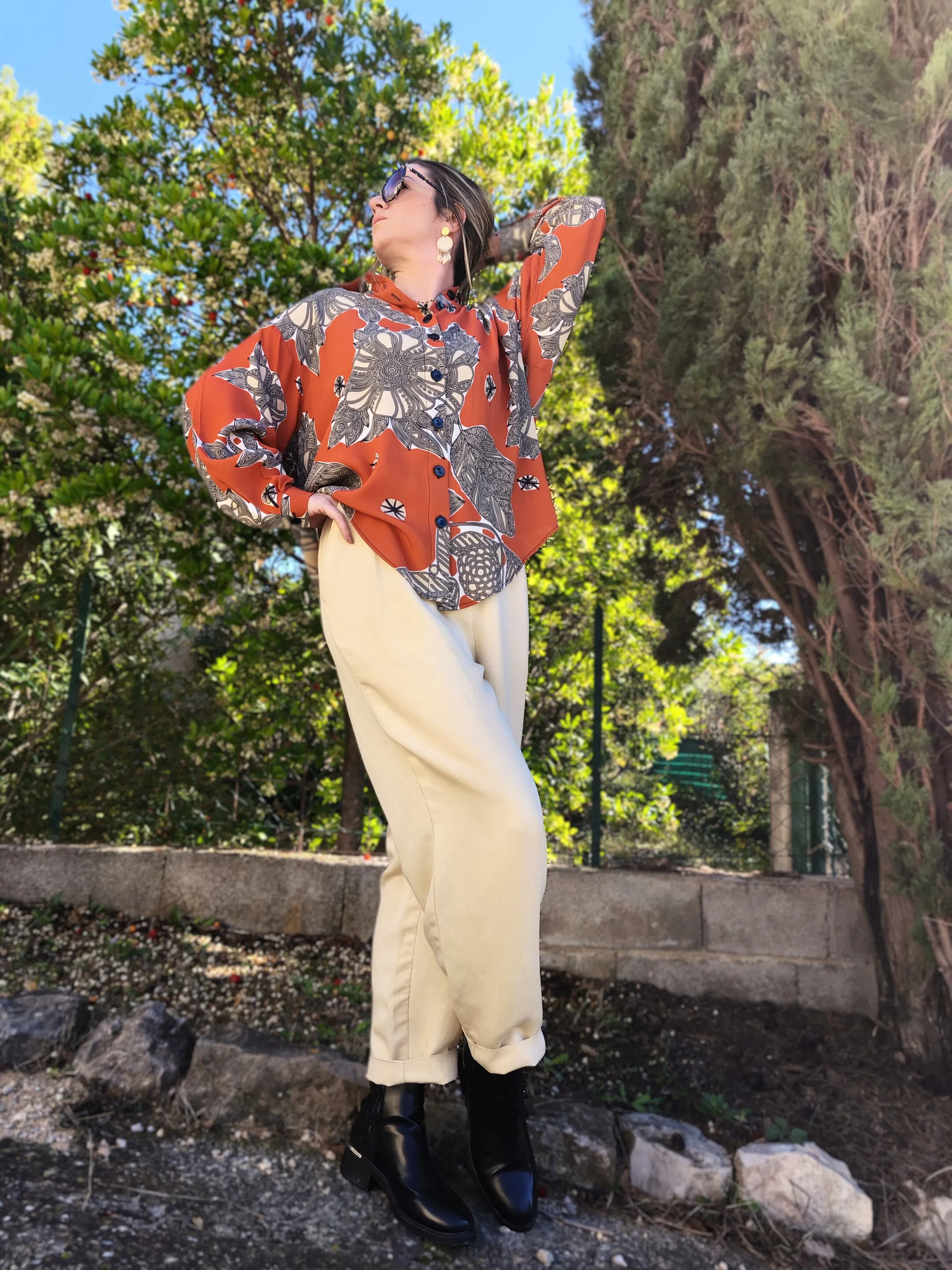 pantalon chic et élégant beige